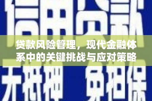 靖州贷款风险管理，现代金融体系中的关键挑战与应对策略