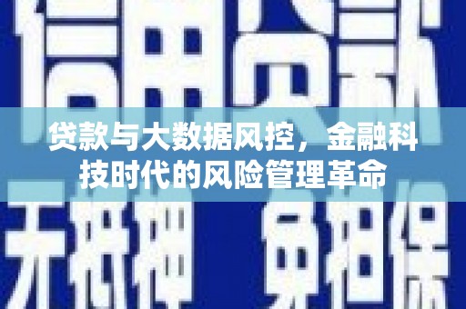 靖州贷款与大数据风控，金融科技时代的风险管理革命