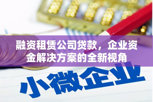 靖州融资租赁公司贷款，企业资金解决方案的全新视角