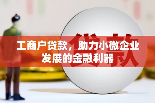 靖州工商户贷款，助力小微企业发展的金融利器