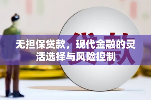 靖州无担保贷款，现代金融的灵活选择与风险控制