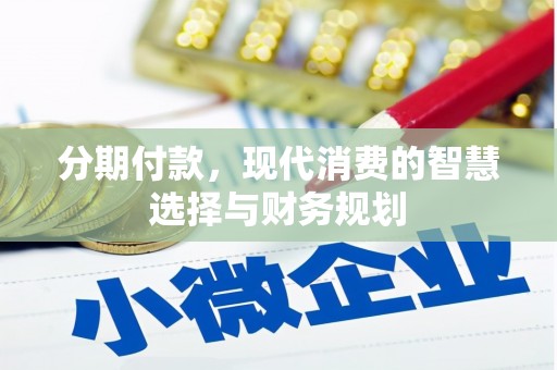 靖州分期付款，现代消费的智慧选择与财务规划