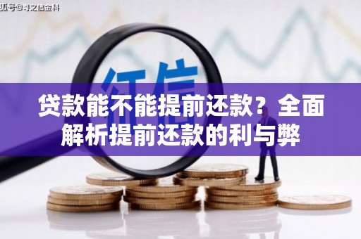 靖州贷款能不能提前还款？全面解析提前还款的利与弊