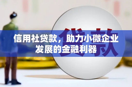靖州信用社贷款，助力小微企业发展的金融利器