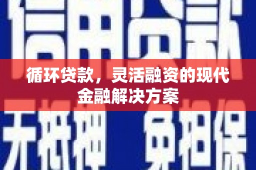 靖州循环贷款，灵活融资的现代金融解决方案