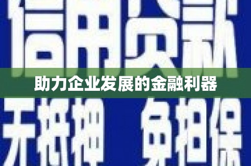 靖州助力企业发展的金融利器