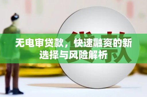 靖州无电审贷款，快速融资的新选择与风险解析