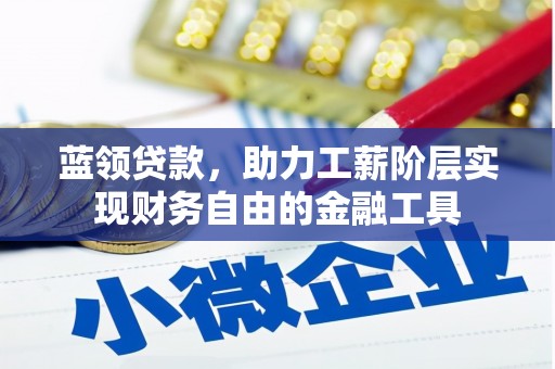 靖州蓝领贷款，助力工薪阶层实现财务自由的金融工具