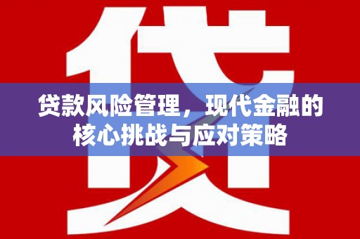 靖州贷款风险管理，现代金融的核心挑战与应对策略
