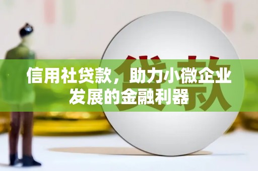 靖州信用社贷款，助力小微企业发展的金融利器
