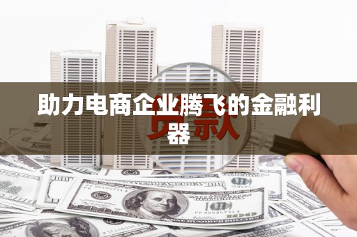 靖州助力电商企业腾飞的金融利器