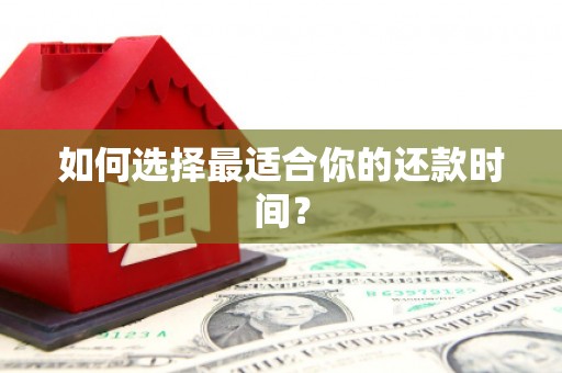 靖州如何选择最适合你的还款时间？