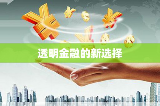 靖州透明金融的新选择