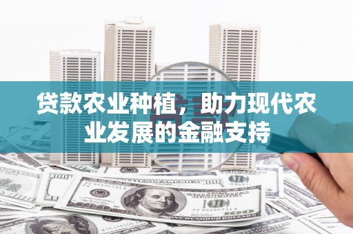 靖州贷款农业种植，助力现代农业发展的金融支持